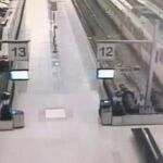 Así fue el choque del tren accidentado en Barcelona