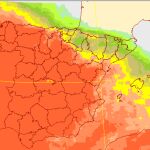 Mapa de probabilidad de precipitaciones a partir del jueves