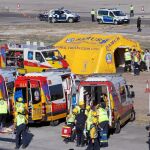 Efectivos de Samur durante un simulacro
