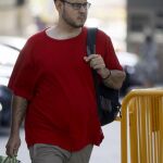 El rapero Pablo Rivadulla, más conocido como Pablo Hasel, a su llegada hoy a la Audiencia Nacional el pasado año.