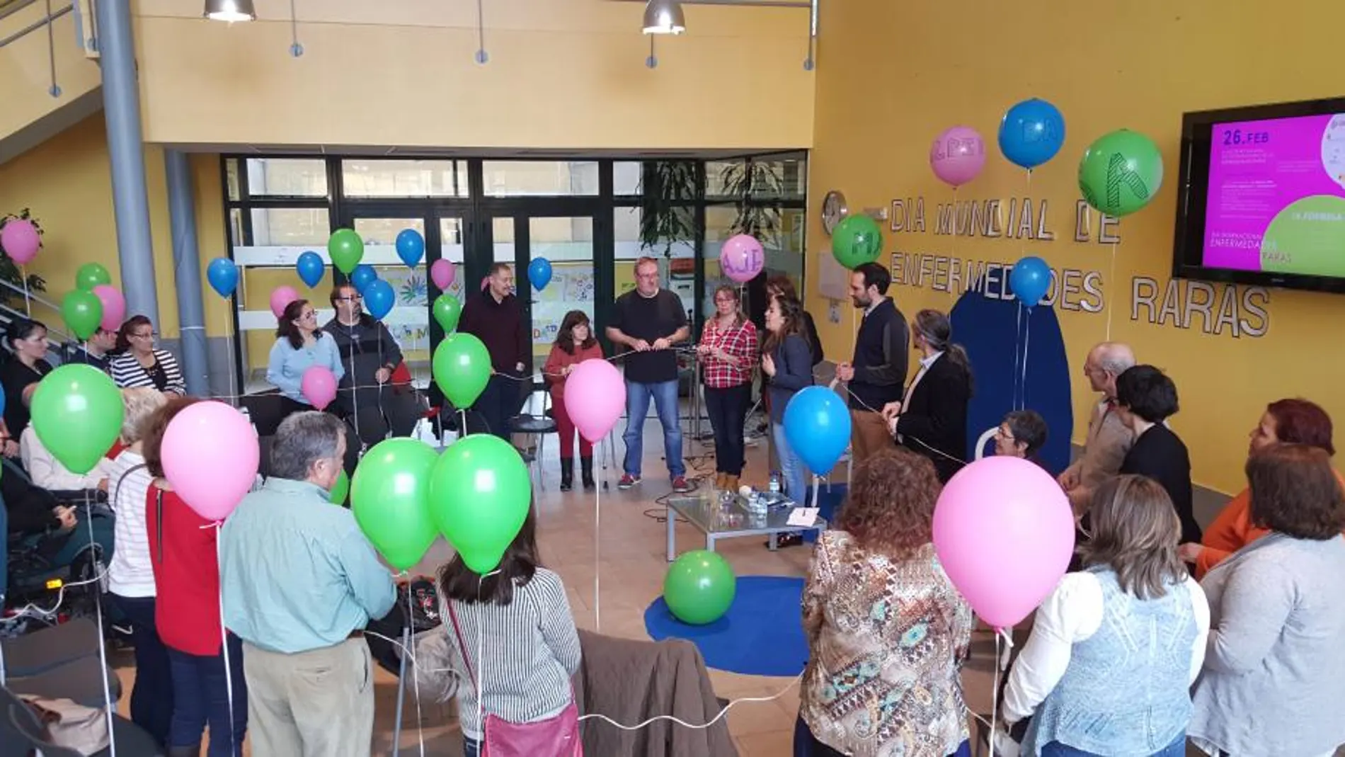 Una reciente actividad realizada en el Centro de Enfermedades Raras de Burgos (Creer) con la participación de afectados y de sus familiares durante la celebración del Día Internacional de esta patología