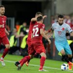 Arda Turan en un momento del partido