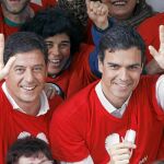 Besteiro, junto a Pedro Sánchez, en un reciente acto, poco antes de que el primero dimitiese