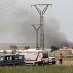 Imagen de la fábrica tras la explosión