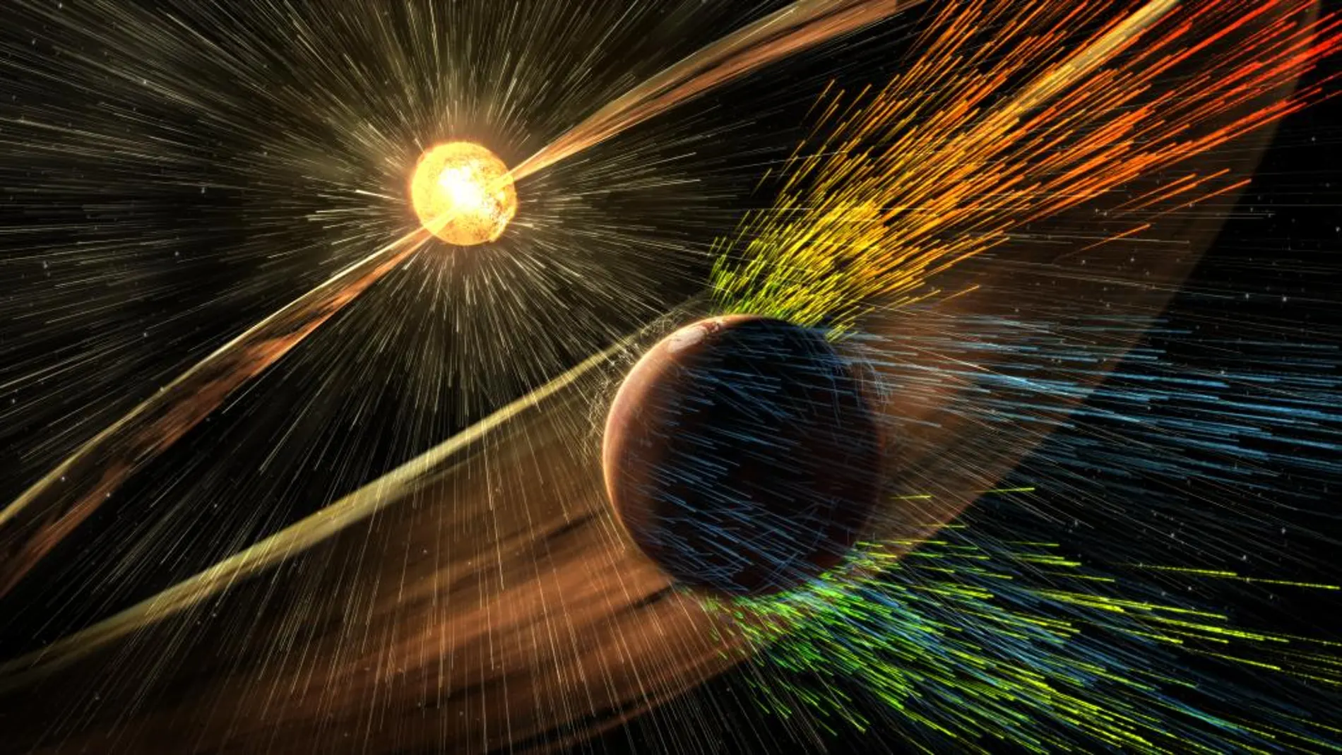 Las tormentas solares pudieron arrasar la superficie de Marte