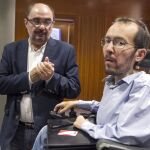 Javier Lambán y Pablo Echenique, en una imagen de archivo