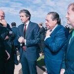 El presidente Puig junto a Juan Roig (Mercadona), el ministro De la Serna, Vicente Boluda (AVE) y Moragues