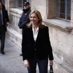 Llegada de la Infanta Cristina a los Juzgados de Palma de Mallorca