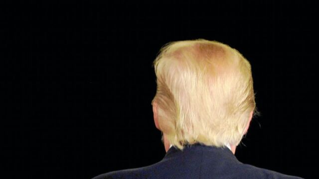 Donald Trump en un discurso celebrado en Appleton (Wisconsin), el pasado año