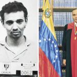 Maikel José Moreno, en la foto de la ficha policial de 1989, acusado de homicidio. Junto a estas líneas, ya como magistrado del Tribunal Supremo de Justicia de Venezuela