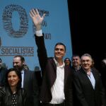 El candidato a la Secretaría General del PSOE, Pedro Sánchez, presenta en el Círculo de Bellas Artes de Madrid el documento de su candidatura.