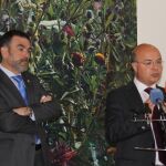 El edil de Cartagena, José López, y el consejero de Hacienda, Andrés Carrillo, ayer