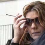 El nerviosismo de Marga Garau se hizo patente antes de declarar el pasado viernes ante el juez