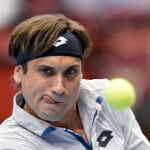 El español David Ferrer ante su compatriota Albert Ramos-Vinolas