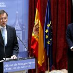 El presidente del Gobierno, Mariano Rajoy, durante su intervención en la inauguración de la Oficina de Recuperación y Gestión de Activos (ORA).
