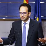 El portavoz parlamentario socialista, Antonio Hernando
