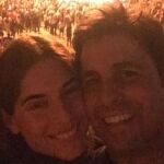 Lourdes disfrutó del concierto junto a su marido