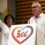 Cayo Lara y esposa, Juana Quiralte, en la Asamblea Federal de IU