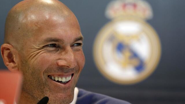 El entrenador del Real Madrid, Zinedine Zidane
