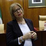 La consejera de Educación de la Junta, Adelaida de la Calle, en el Parlamento andaluz