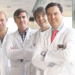 De dcha. a izda., Manuel Duran Poveda, Juan González González, Alejandro García Muñoz-Najar y Jaime Ruiz-Tovar Polo