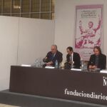 Durante la primera jornada del Ciclo de Coloquios Taurinos en la Fundación Diario Madrid