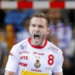 Víctor Tomás, extremo de la selección española de balonmano
