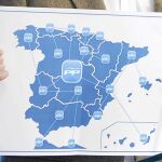 El mapa autonómico que presentó el PP en 2010