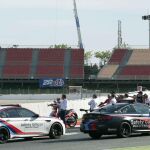 Pilotos y miembros de DORNA visitan el lugar donde se produjo el accidente