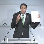 Xavier García-Albiol ofrece hoy una rueda de prensa tras la Junta de Portavoces.