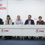 Primera reunión de trabajo que el Comité Electoral del PSOE, constituido ayer