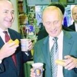 Schumer y Putin en la imagen publicada por Trump en su su perfil de Twitter