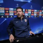 El entrenador del Atlético de Madrid, Diego Pablo Simeone