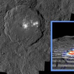 Los puntos brillantes en la superficie de Ceres son principalmente sal