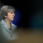 Theresa May, en Bruselas esta mañana