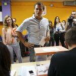 Albert Rivera ha votado en Hospitalet de Llobregat