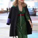 Carmen Lomana llegando a Cibeles