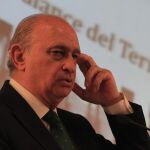 Jorge Fernández Díaz, durante su intervención hoy en el Centro Memorial de las Víctimas del Terrorismo.