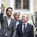 Roger Federer, Rafael Nadal, Björn Borg, Rod Laver y John McEnroe, leyendas del tenis