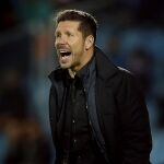El entrenador del Atlético de Madrid, Diego Simeone