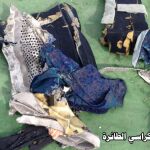 Ropa y parte de los asientos rescatados del mar en el lugar del siniestro