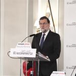 Mariano Rajoy, durante el desayuno informativo