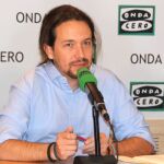 El líder de Podemos, Pablo Iglesias, en un instante de la entrevista