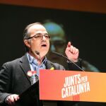 El exconseller y candidato de Junts per Catalunya (JxCat) Jordi Turull durante un mitin esta semana en Reus. EFE/Jaume Sellart