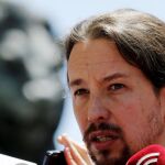 El candidato de Unidos Podemos a la Presidencia del Gobierno, Pablo Iglesias