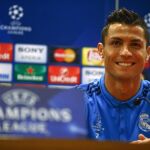 El delantero portugués en la rueda de prensa previa al partido contra la Roma