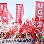 Los sindicatos CCOO, UGT y CSIF convocan una manifestación para pedir un operativo de extinción de incendios