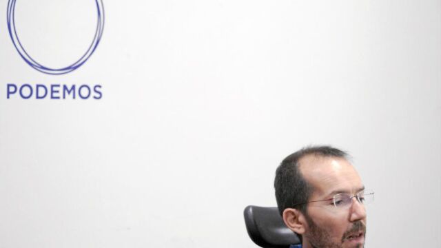Pablo Echenique comparece ayer tras ser ratificado por Podemos el fin de semana
