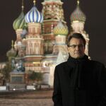 Artur Mas, ante la Basílica de San Basilio de Moscú, en 2012