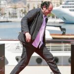 El actor Karra Elejalde, protagonista del filme, ayer, en Málaga